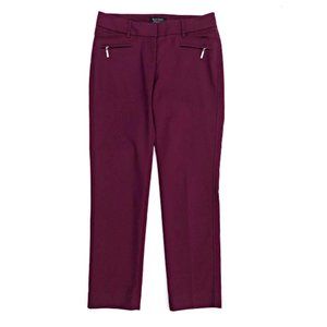 WHITE HOUSE BLACK MARKET Women's Plum Purple Dress Pants Classy Ankle Pants 2R